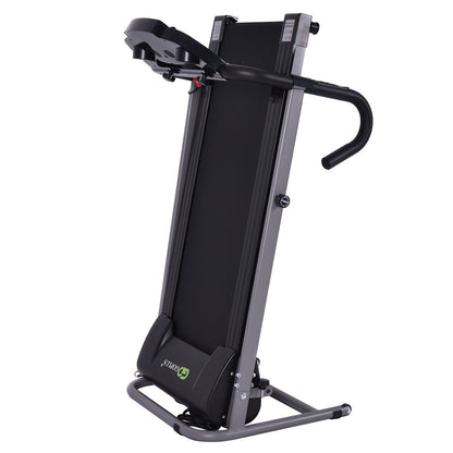 Electric Foldable Treadmill with LCD Display and Heart Rate Sensor, Black - Gallery Canada