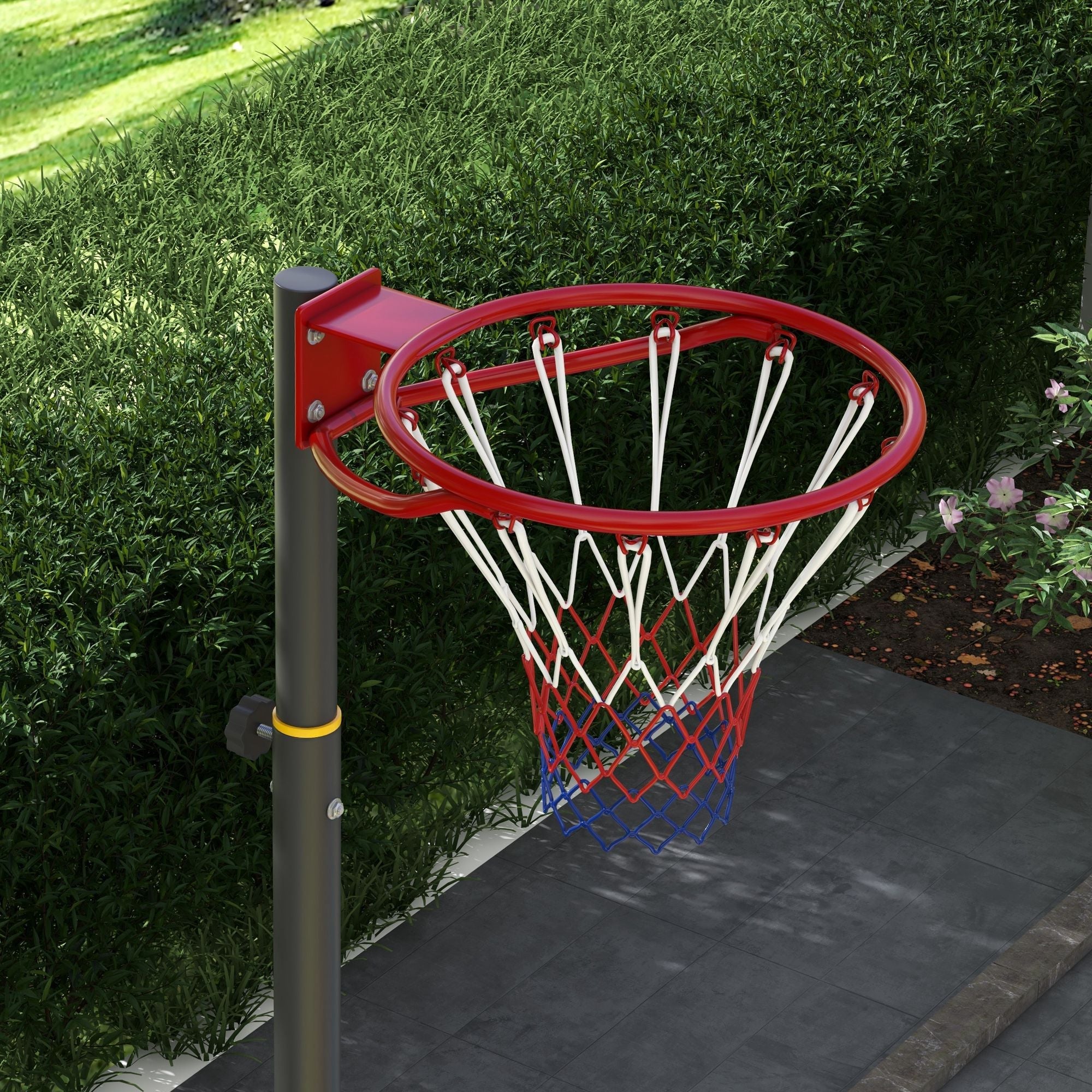 Portable Basketball Hoop, Basketball System, 8-10ft Height Adjustable, with Wheels and Fillable Base Basketball   at Gallery Canada