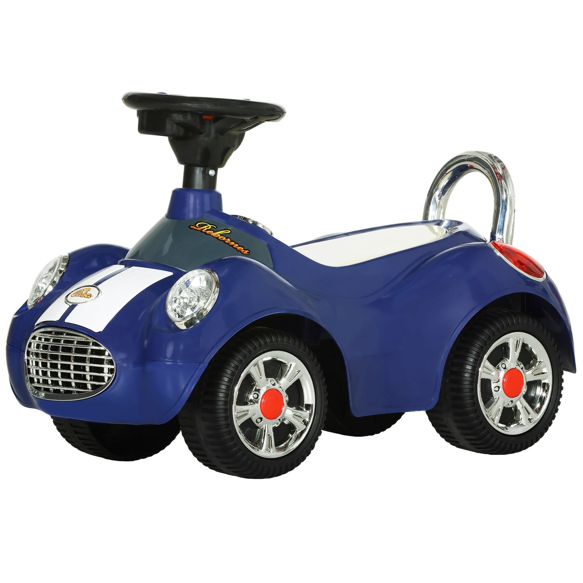 Baby Push Car for 1-3 Years with Music, Horn, Light, Dark Blue Push Cars for Toddlers   at Gallery Canada