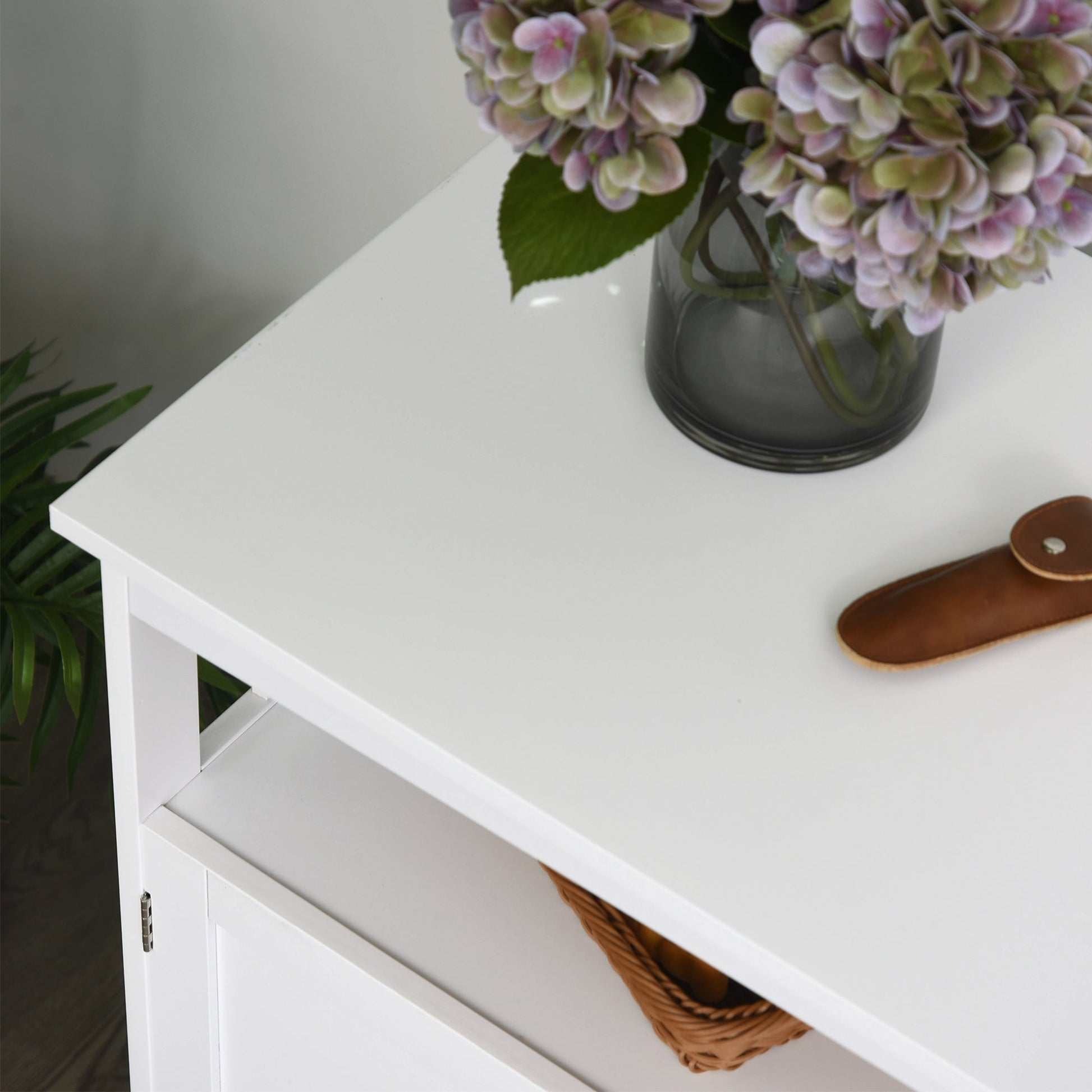 Wooden Console Table with Open Shelf and 2 layers Cabinet Kitchen Furniture Bar Cabinets   at Gallery Canada