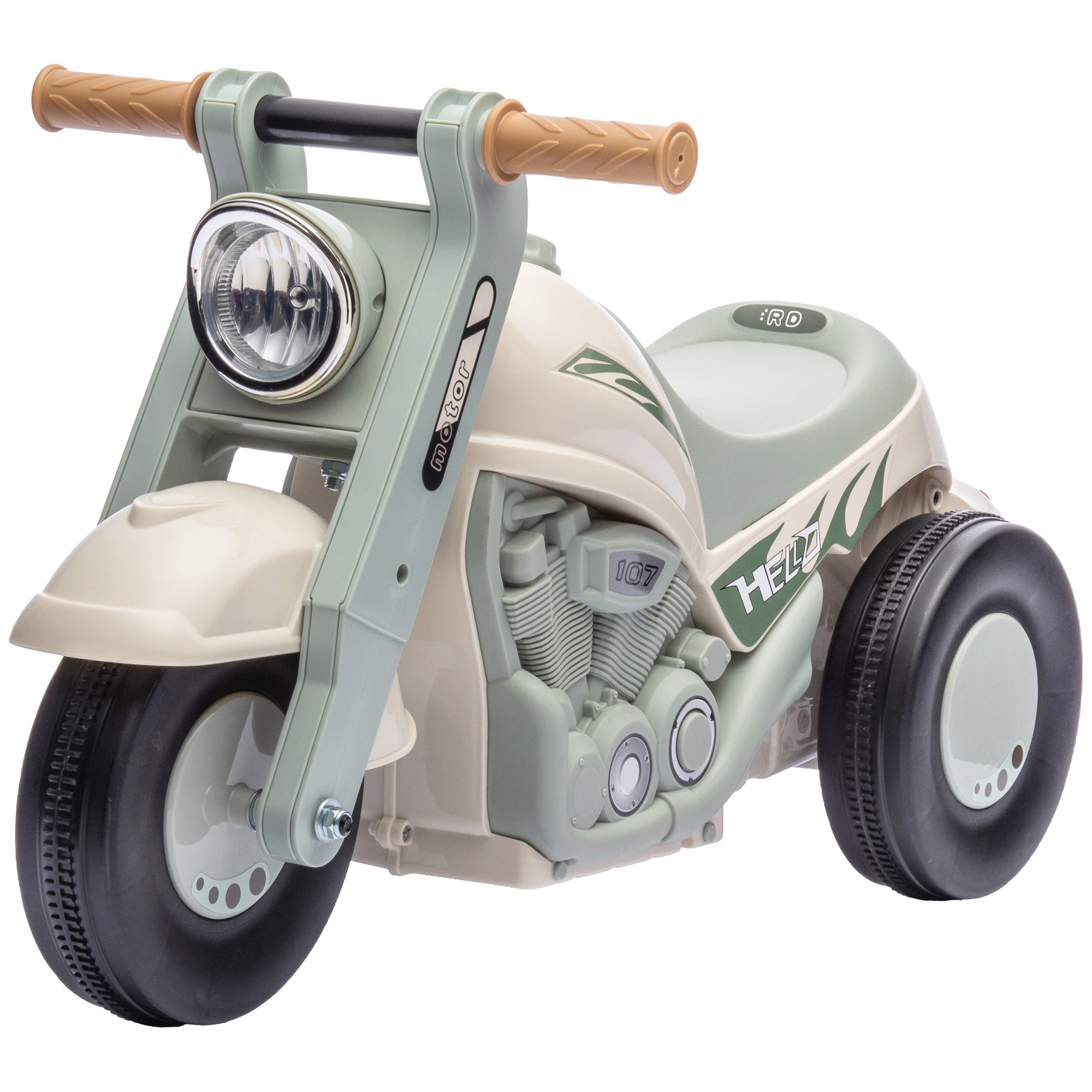 Foot to Floor Toddler Ride on Toy, Sliding Toddler Car with Music and Bubble, for 2-5 Years Old, Cream White Push Cars for Toddlers Cream White, Light Green, Black at Gallery Canada