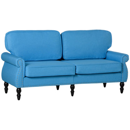 Stylish Midback Double Sofa with Sponge Padding Rubber Wood Leg Home Office 2-Seater Sofas   at Gallery Canada