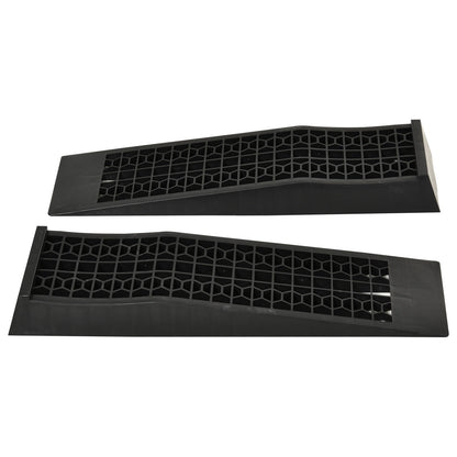 Car Ramps, Curb Ramps with Plastic Anti-Slip Surface, 6600lbs Capacity for Cars SUVs Small Vans, Set of 2, Black Trampolines Black  at Gallery Canada