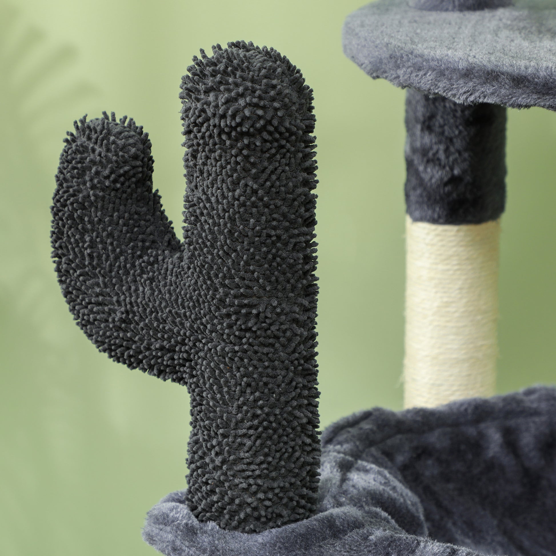 71" Cat Tree, Cat Tower with Scratching Posts, Sisal Pad, Cat Condo, Bed, Hammock, Platforms, Toy Balls, Dark Grey Cat Towers   at Gallery Canada