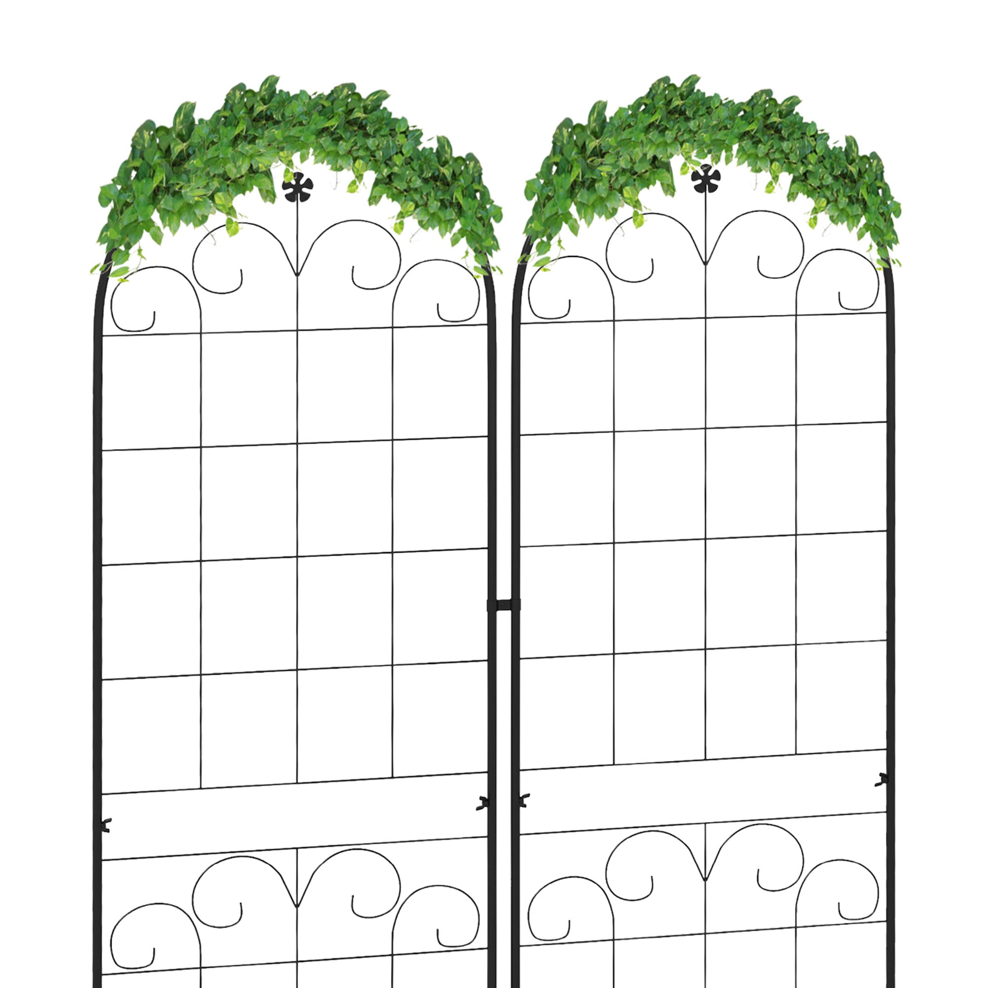 2 Pcs Garden Trellis for Climbing Plants, Outdoor Metal Trellis Plant Support Trellises for Patio, Lawn, Backyard Plant Stands at Gallery Canada