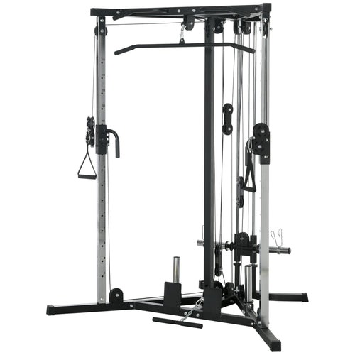 Multifunctional Home Gym Machine with Pull Up Bar, 15-Position Adjustable Strength Training Workout Station