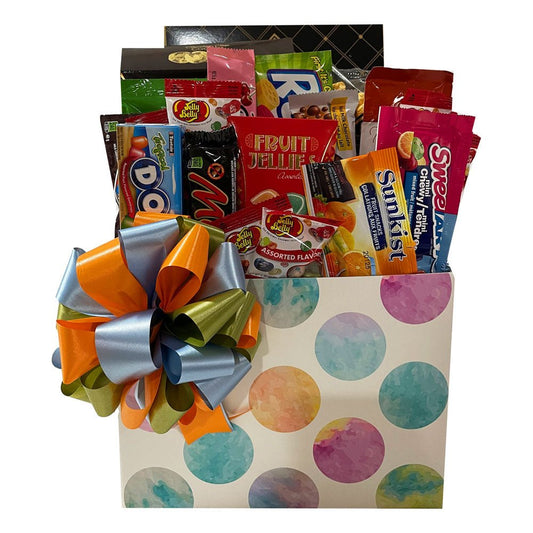 Colourful Delights Surprise Box Candy & Treats Gift Basket   at Gallery Canada