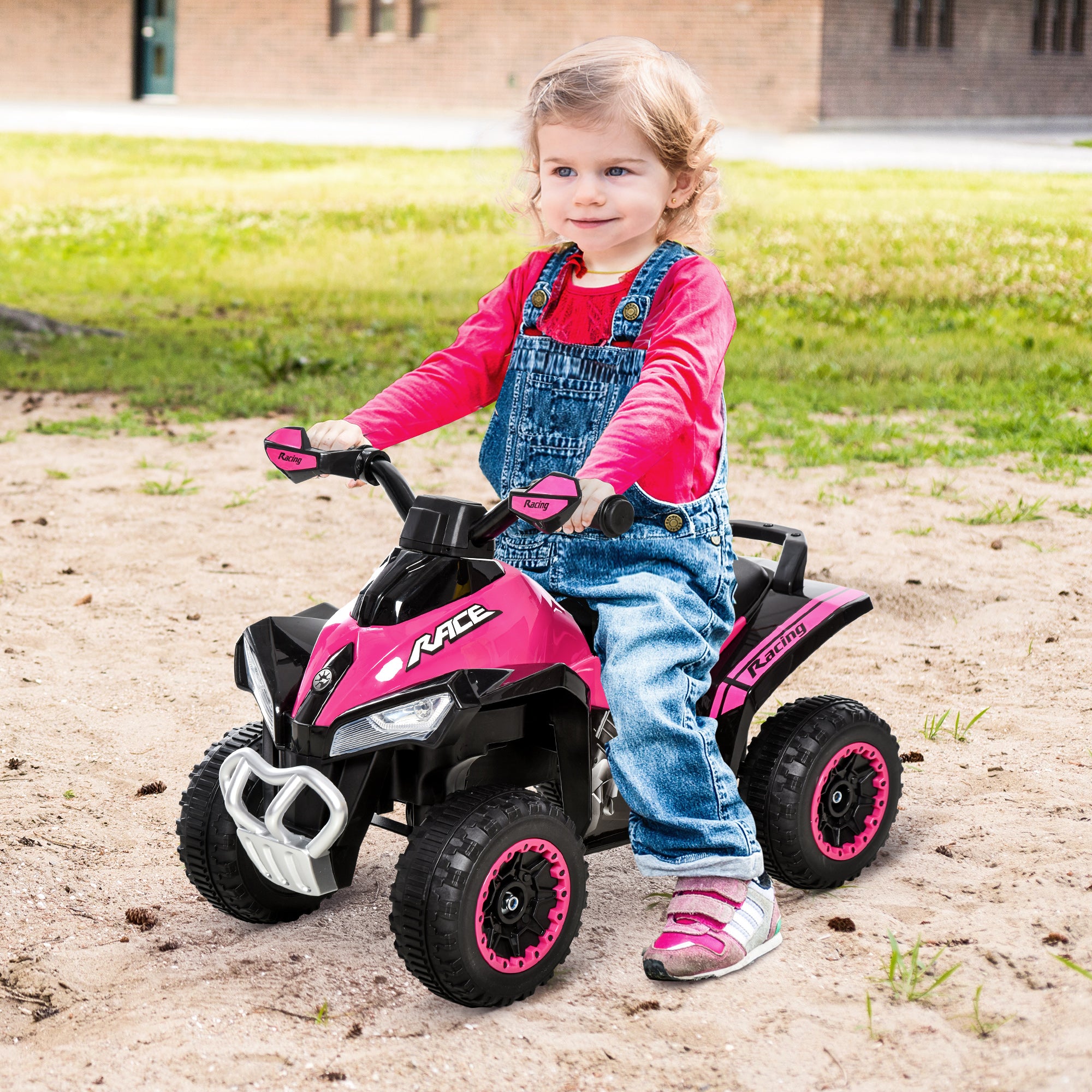No Power 4 Wheels Ride on Toy for Kids, Foot To Floor Slider Toddler Ride-on Car with Music, Lightening, for 18-36 Months Pink Push Cars for Toddlers at Gallery Canada