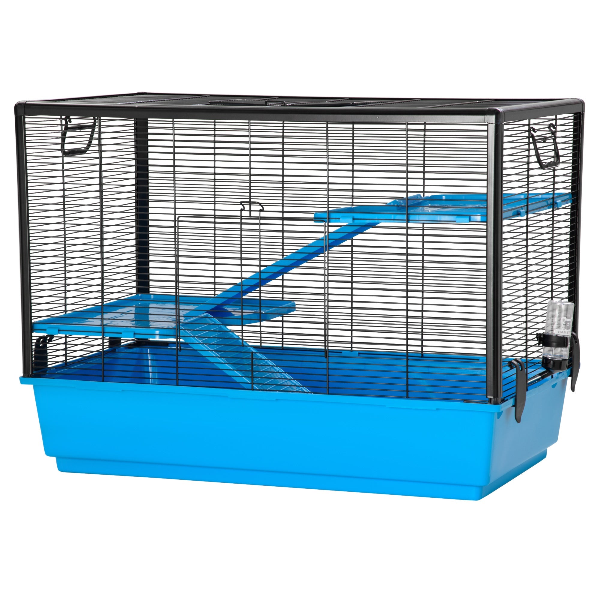 3-tier Hamster Cage, Guinea Pig Cage with Accessories Food Dish Water Bottle, Ramps, 31.5