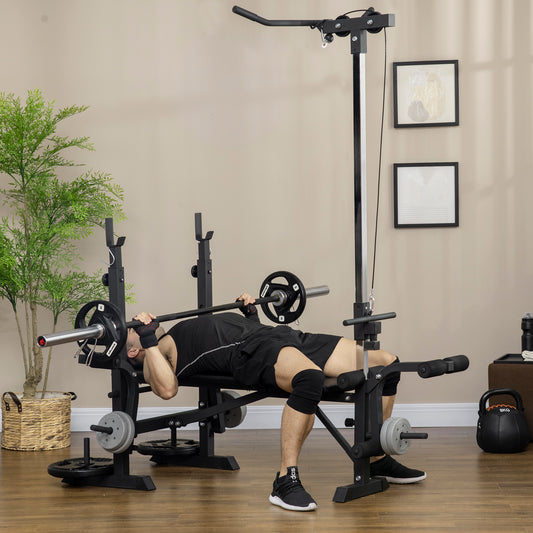 Adjustable Weight Bench with Pulley System for Home Gym Full Body Workout Weight Benches   at Gallery Canada