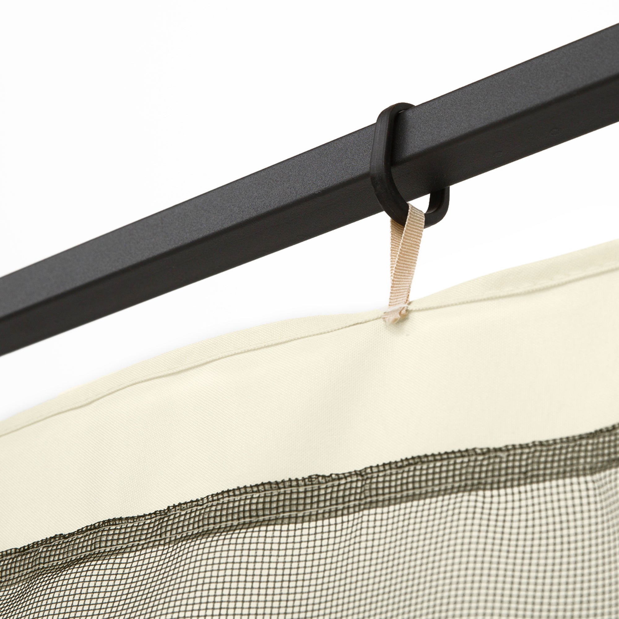 Replacement Mosquito Netting for Gazebo 10' x 10' Black Screen Walls for Canopy with Zippers for Parties and Outdoor Activities, Cream White Gazebo Sidewalls at Gallery Canada