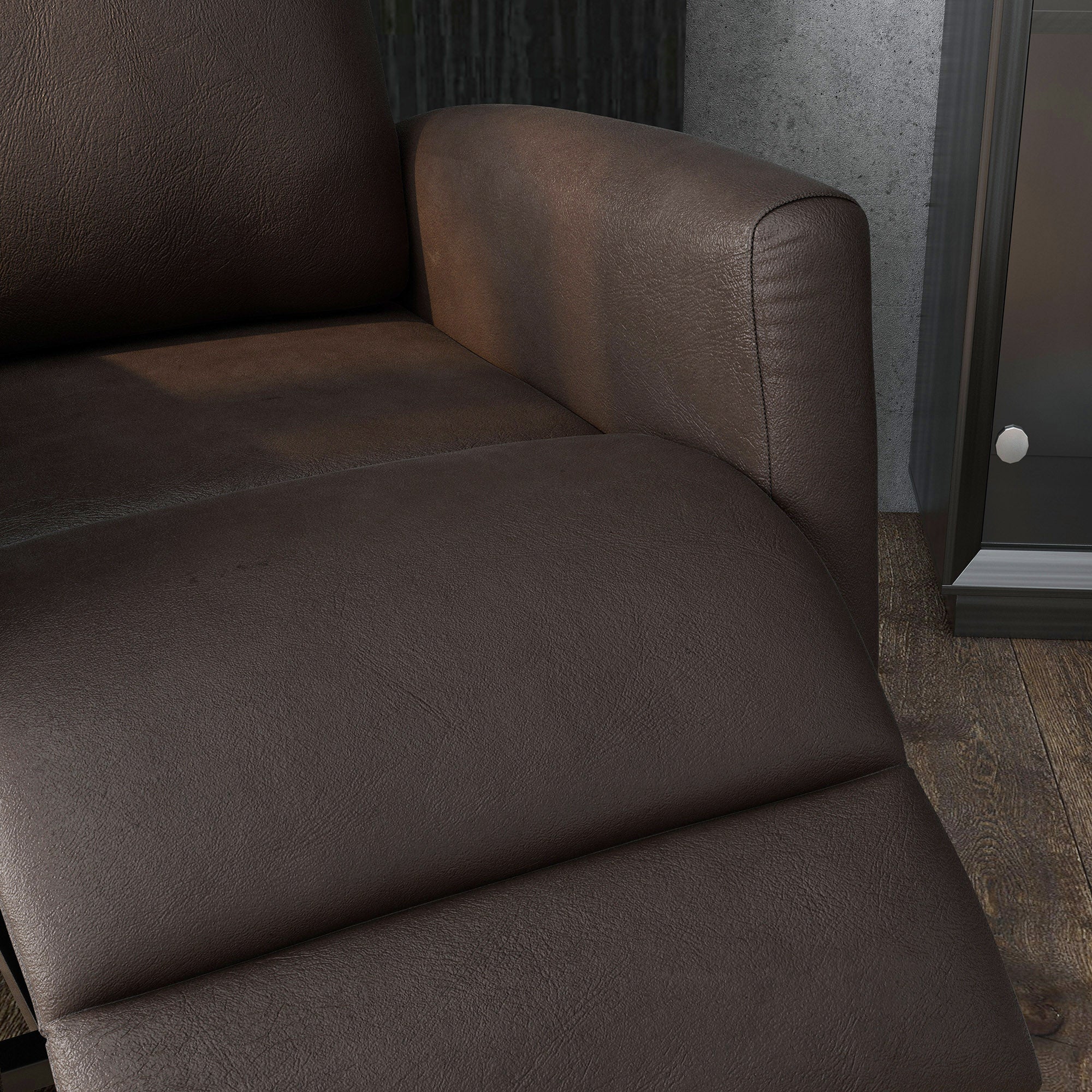 Power Lift Recliner Chair with Remote Control Side Pocket for Living Room Home Office Study Brown Electric Power Lift Chairs   at Gallery Canada