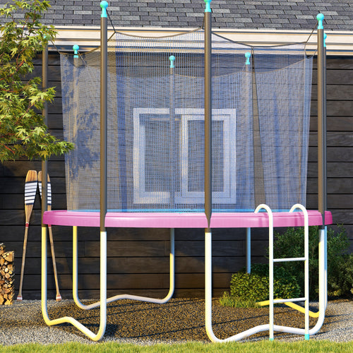 10FT Trampoline Spring Cover, Trampoline Pad Replacement, Waterproof and Tear-Resistant, All-Weather Trampoline Accessories, Pink
