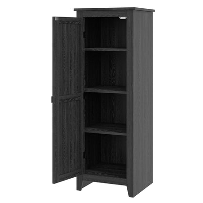 47.8" Storage Cabinet, Kitchen Pantry Cabinet with Doors and Shelves Kitchen Storage Cabinets for Dining Room Kitchen Pantry Cabinets Black  at Gallery Canada