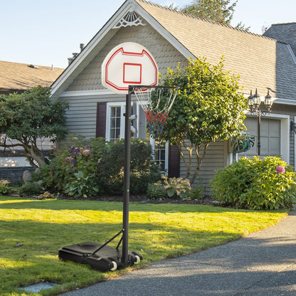 Adjustable 6.3-8.2ft Basketball Hoop System Outdoor Indoor Junior Basketball Stand Team Sport for Kids Youth W/ Wheels for Easy Removable Basketball   at Gallery Canada