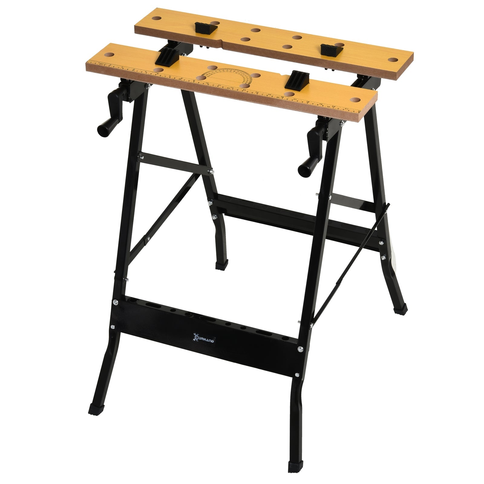 Foldable Work Bench w/ Adjustable Clamps, Carpenter Saw Table, MDF Surface, Steel Frame, 100kg/220lbs Capacity Tool Organizers   at Gallery Canada