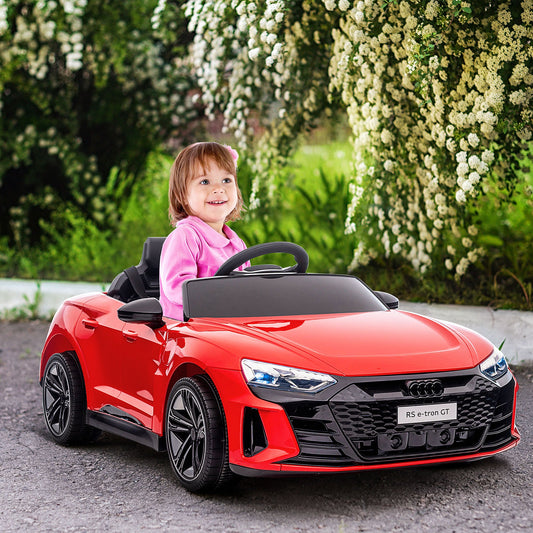 Electric Ride On Car with Remote Control, 12V 3.1 MPH Kids Ride-On Toy for Boys and Girls with Suspension System, Horn Honking, Music, Lights, Red Electric Toy Cars Multi Colour  at Gallery Canada