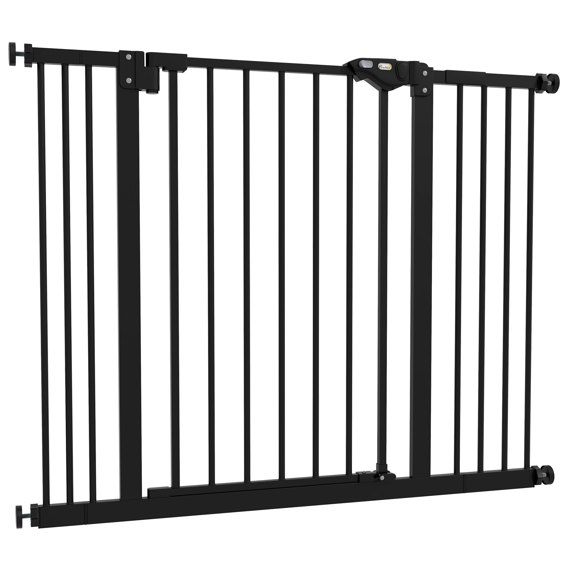 30 Inch Tall Pet Gate with Door Dog Gate and Barrier Indoor for Stairs Includes 2.8
