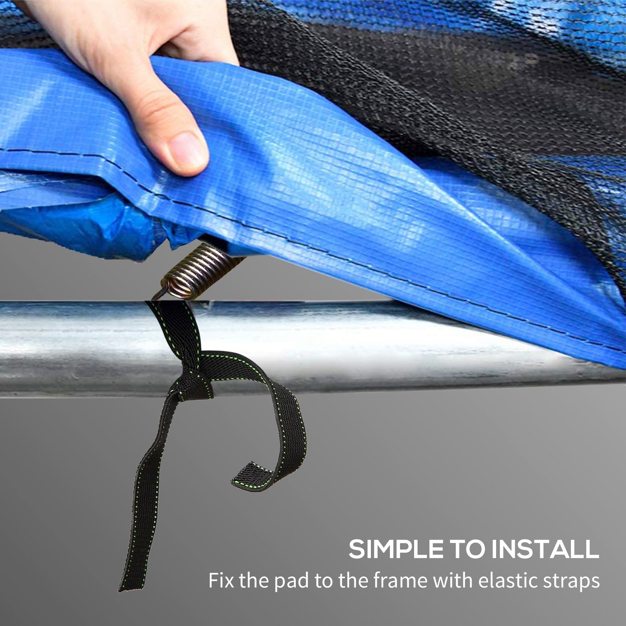 12FT Trampoline Spring Cover, Trampoline Pad Replacement, Waterproof and Tear-Resistant, All-Weather Trampoline Accessories, Multi-Colored Trampolines at Gallery Canada