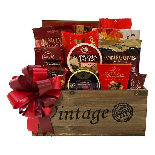 Deluxe Vintage Gift Crate Corporate/Appreciation Gift Basket   at Gallery Canada