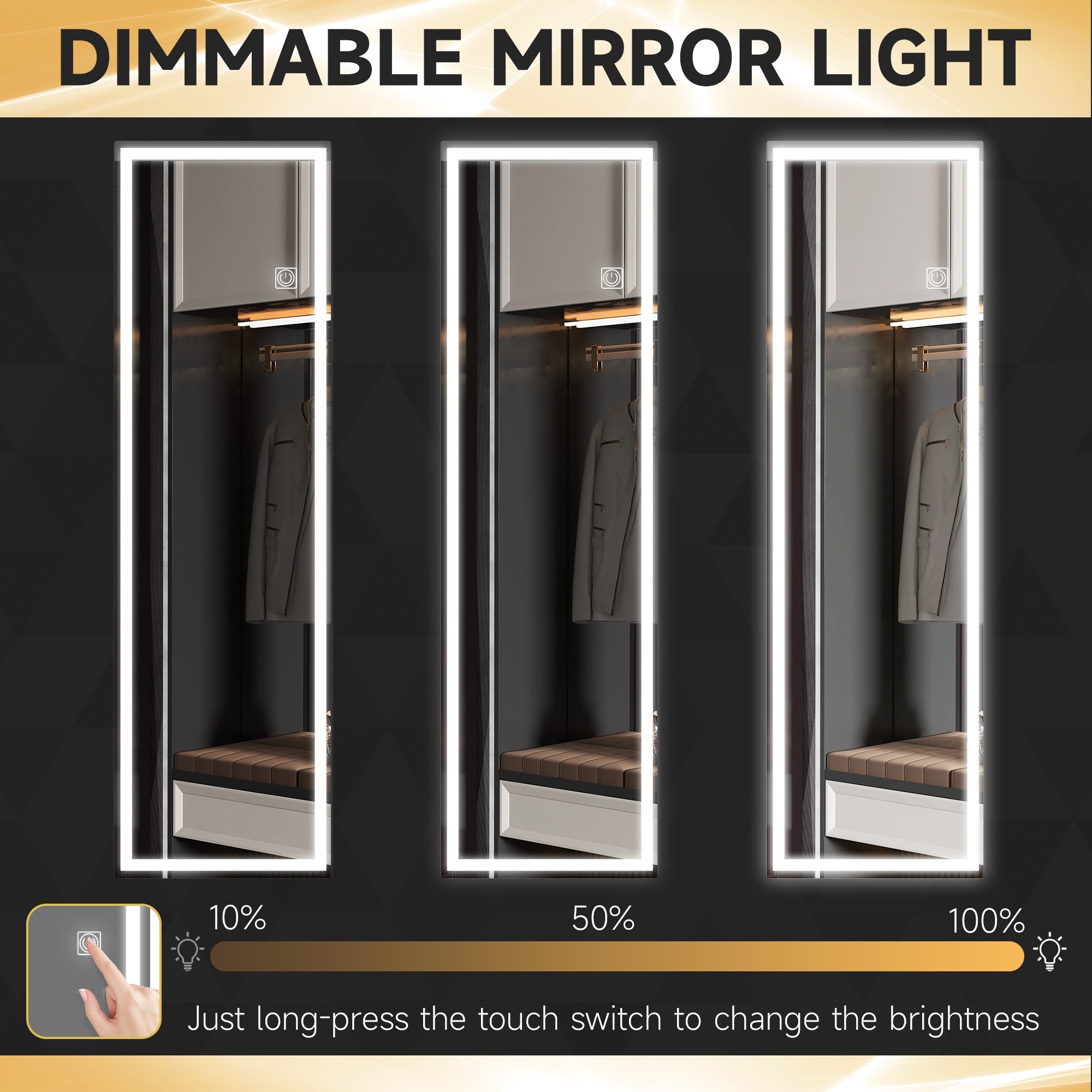 Dimming Full Length Mirror, 47