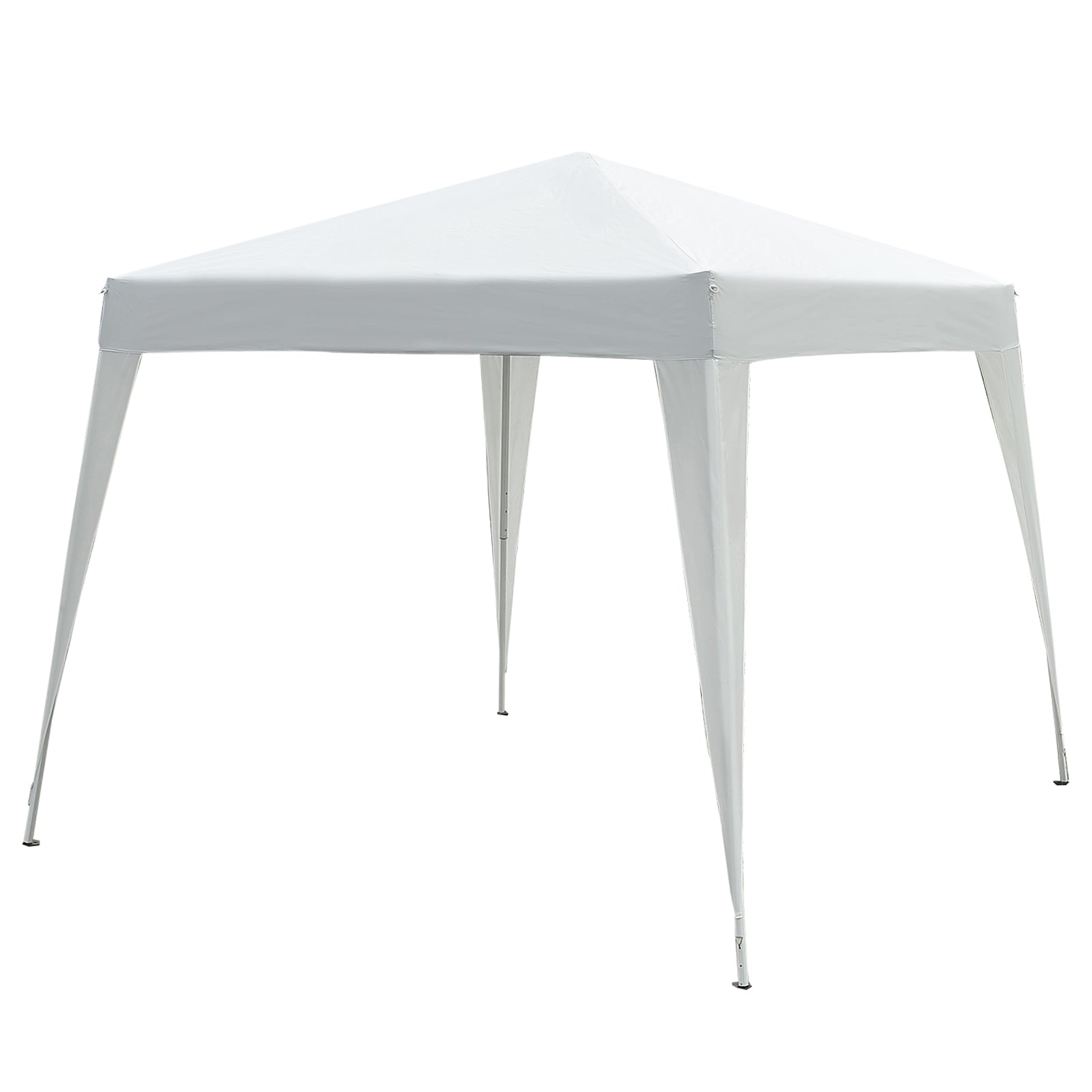 x 10' Outsunny Arbor Barnum Folding Pop-up Garden Gazebo with Transport Bag-White Pop Up Canopies at Gallery Canada