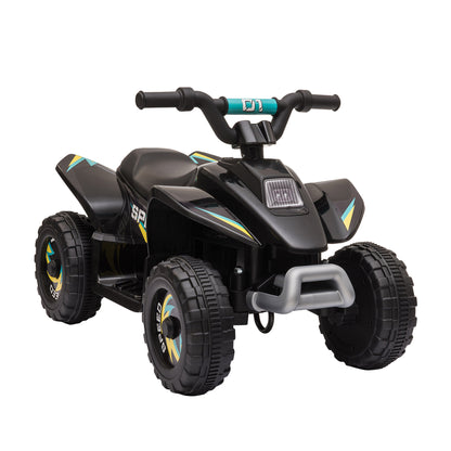 Kids Ride on ATV, 6V Battery Powered Quad Car with Forward, Reverse Switch, for Boys Girls 18-36 Months, Black Electric Toy Cars   at Gallery Canada