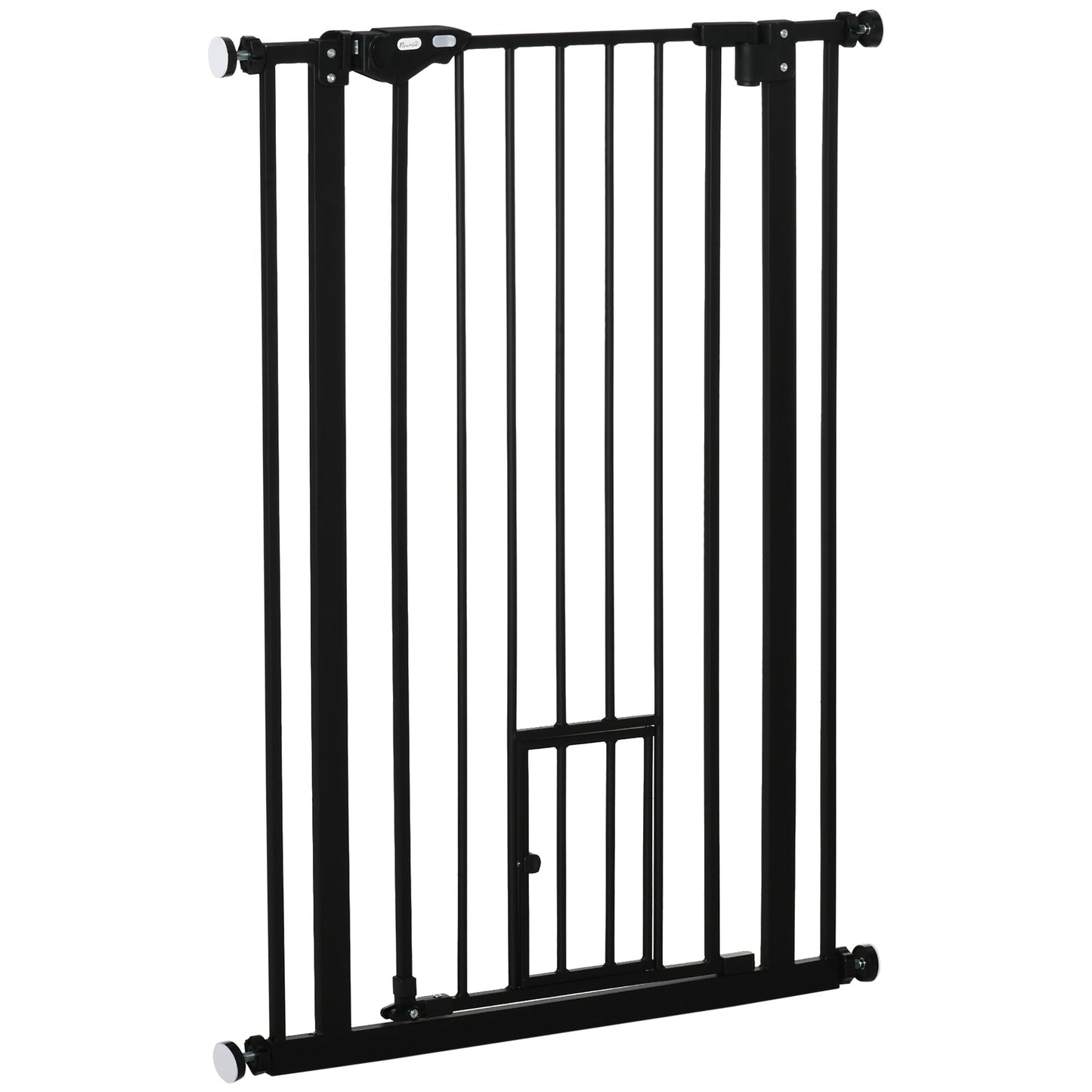 41" Easy Open Indoor Dog Gates for Doorways, House, Stair - Black Houses, Kennels & Pens Black  at Gallery Canada