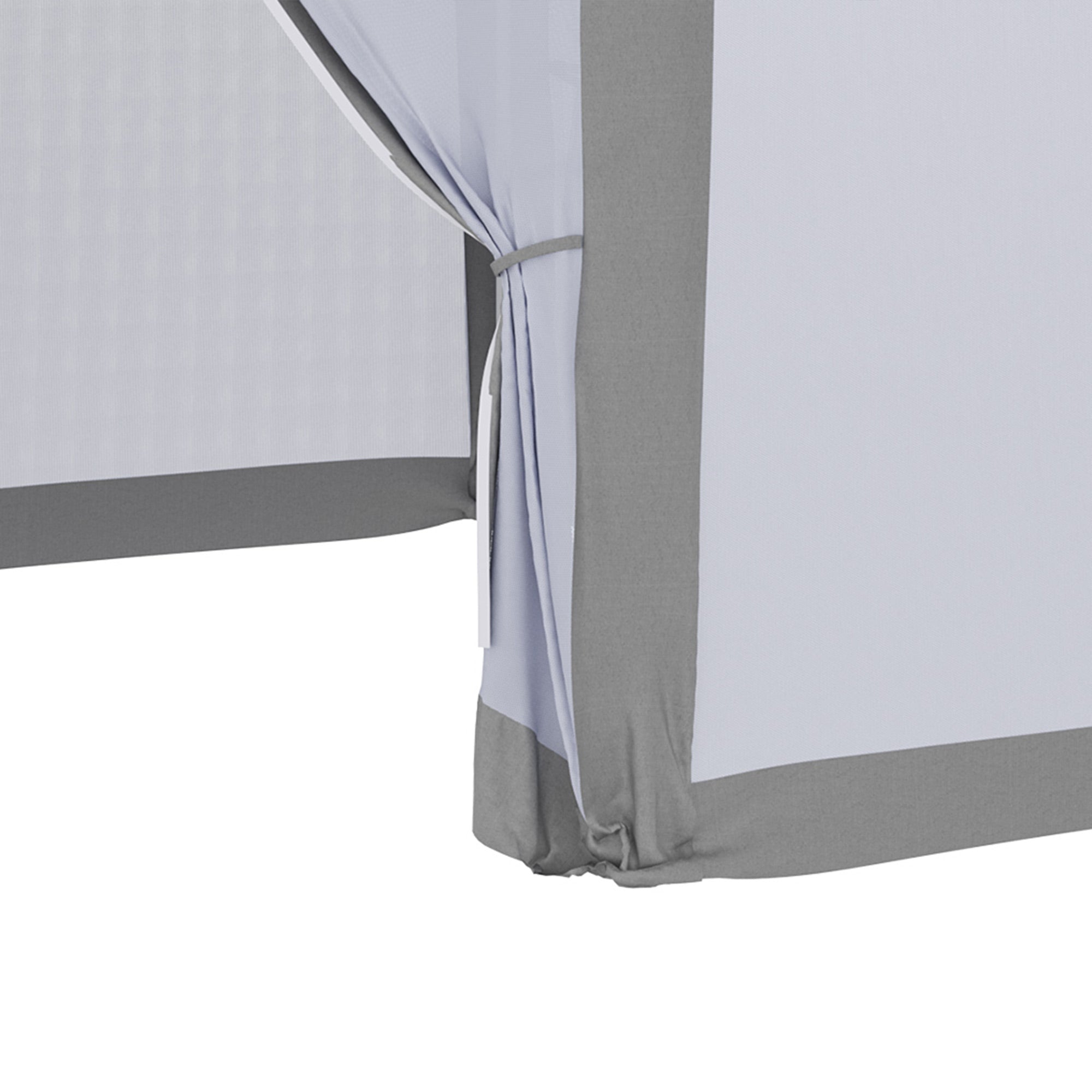 Hexagon Party Tent, Patio Gazebo with Netting Mesh, Dark Grey Canopy Tents at Gallery Canada