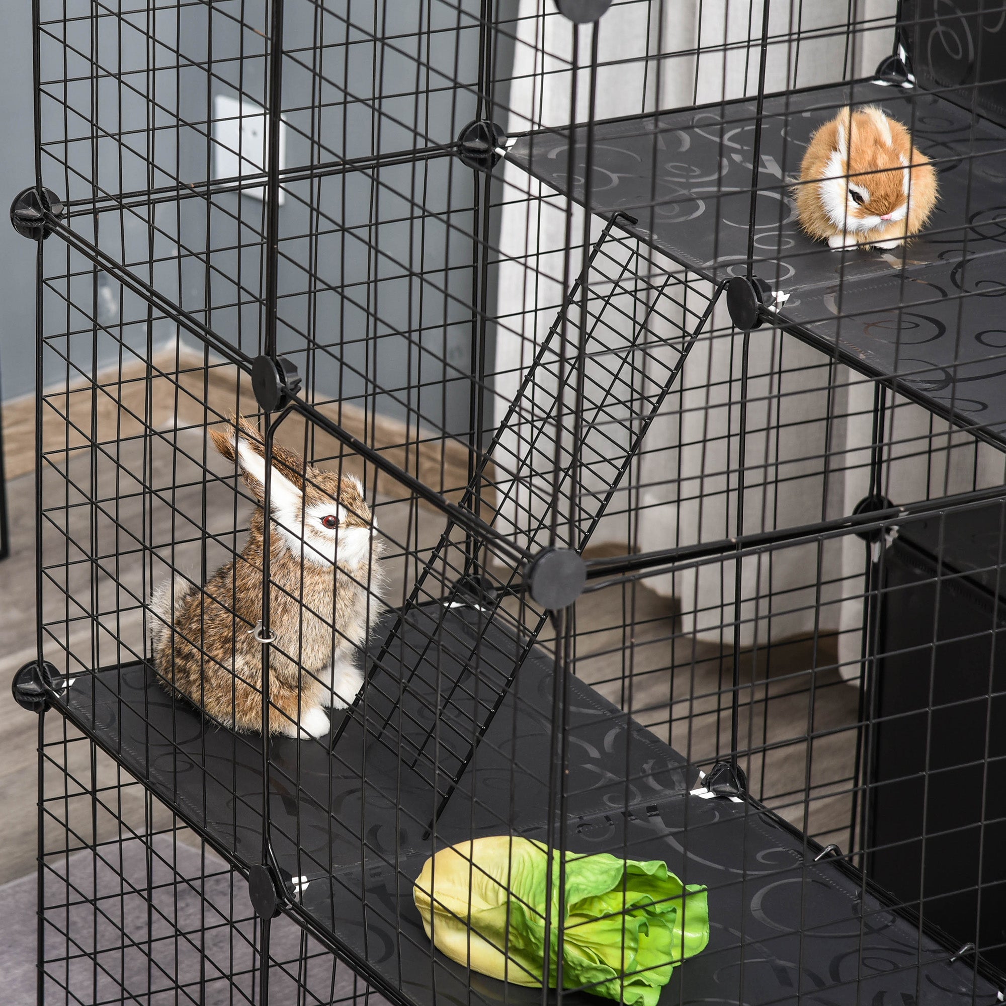 56 Panels Pet Playpen Small Animal Cage for Rabbit Houses & Habitats   at Gallery Canada