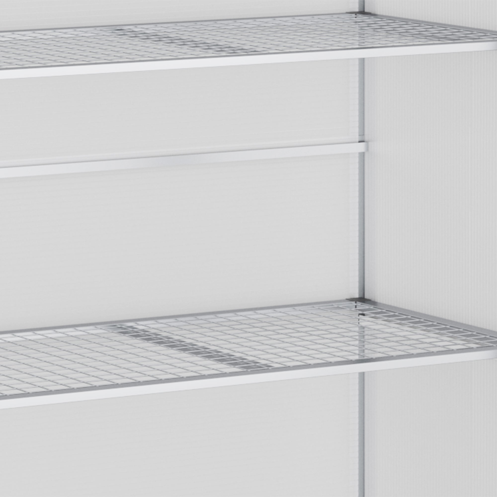 Aluminum Cold Frame Greenhouse, Raised Planter Bed Protection with Openable Top and 2 Shelves for Outdoor Indoor Greenhouses at Gallery Canada