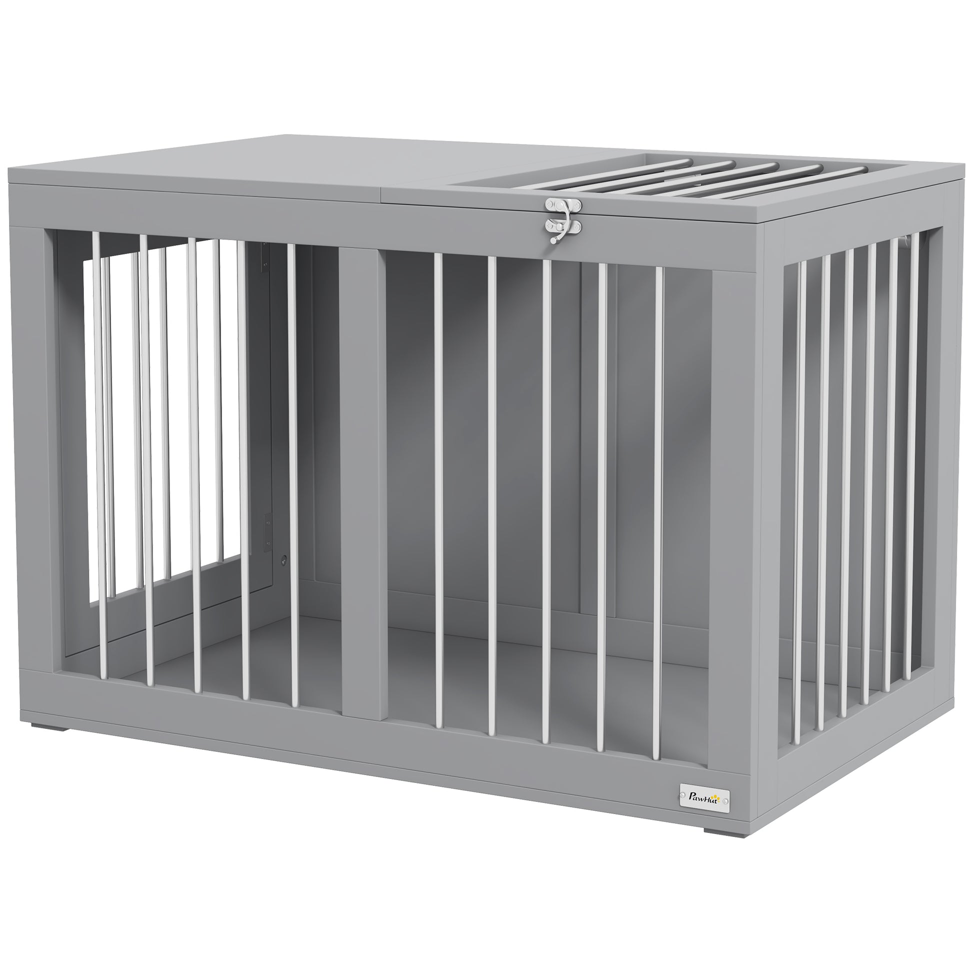 31.5" Dog Crate Furniture with Double Doors, for Medium Dogs, Grey Houses, Kennels & Pens   at Gallery Canada