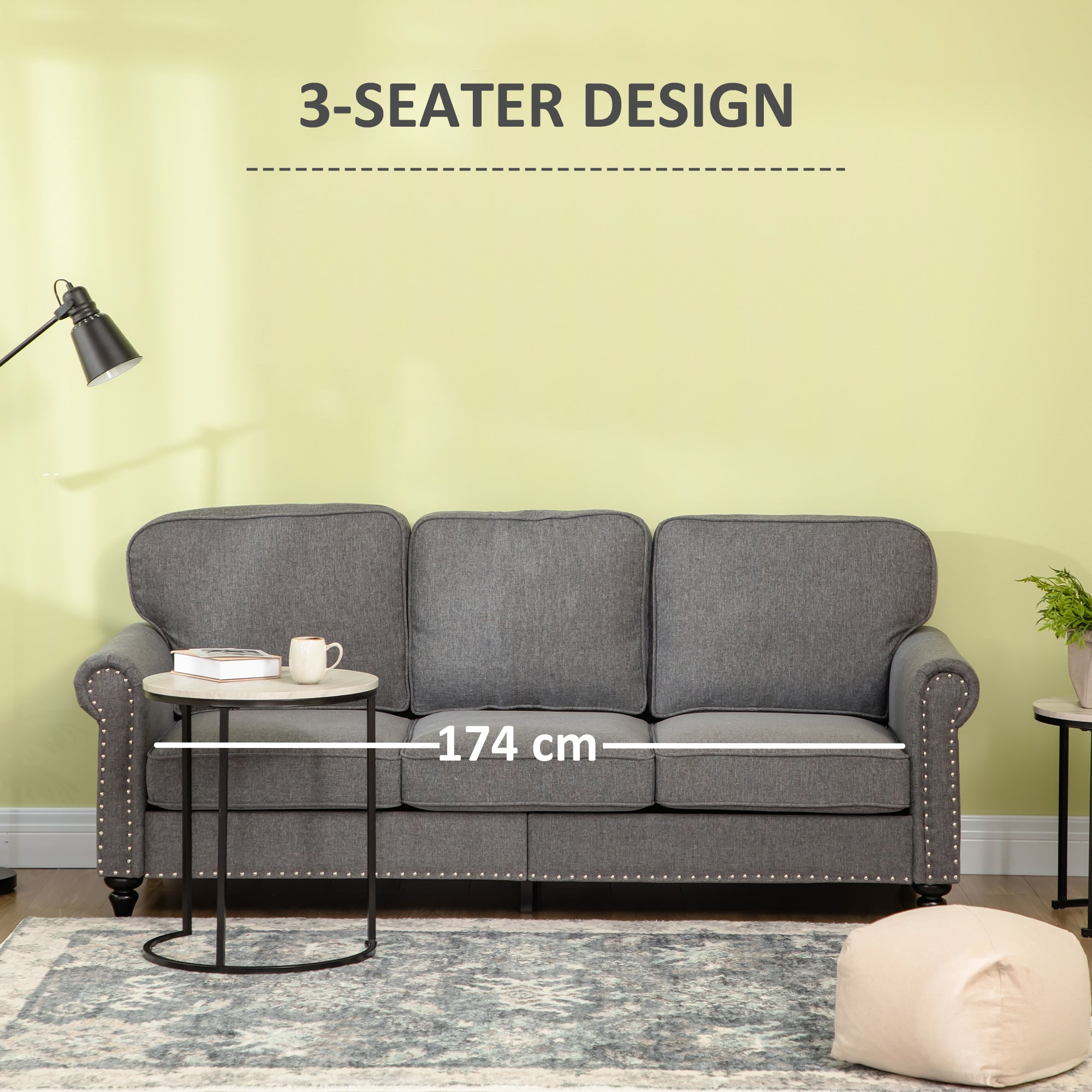 3-Seater Sofa Couch, 81