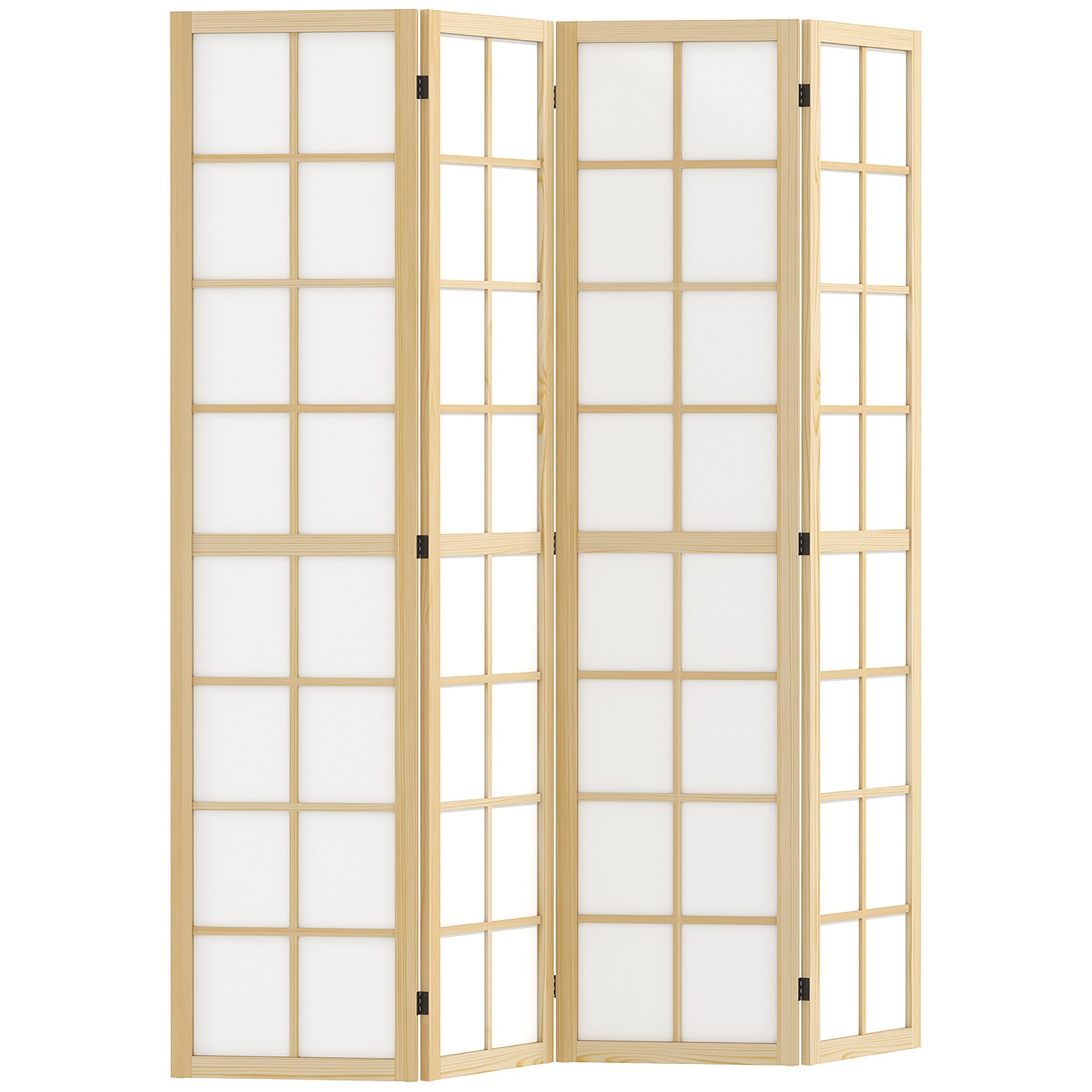 4 Panel Room Divider, 5.6 ft Folding Wall Divider Room Partition for Home Office, Bedroom, Living Room Room Dividers at Gallery Canada