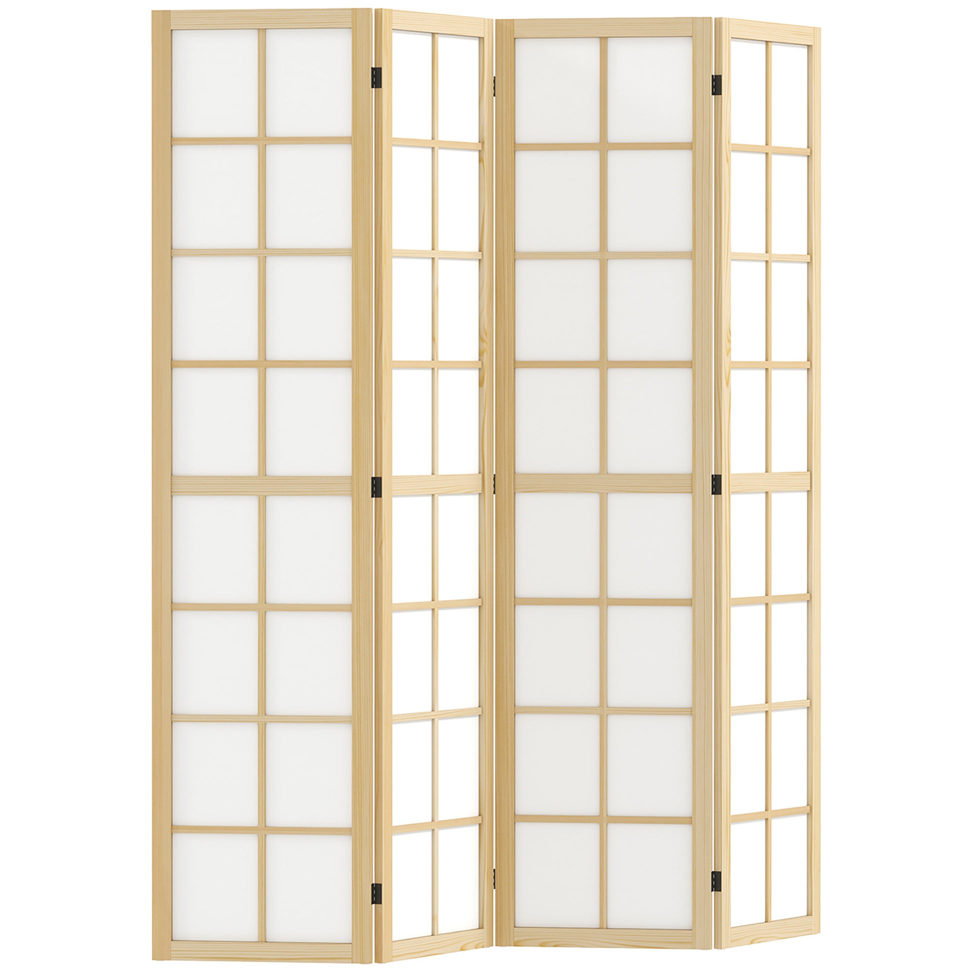 4 Panel Room Divider, 5.6 ft Folding Wall Divider Room Partition for Home Office, Bedroom, Living Room Room Dividers at Gallery Canada