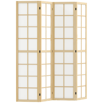 4 Panel Room Divider, 5.6 ft Folding Wall Divider Room Partition for Home Office, Bedroom, Living Room Room Dividers at Gallery Canada