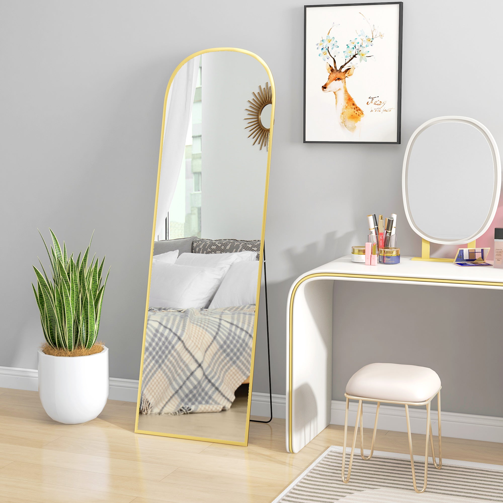 Arched Standing Mirror, 64