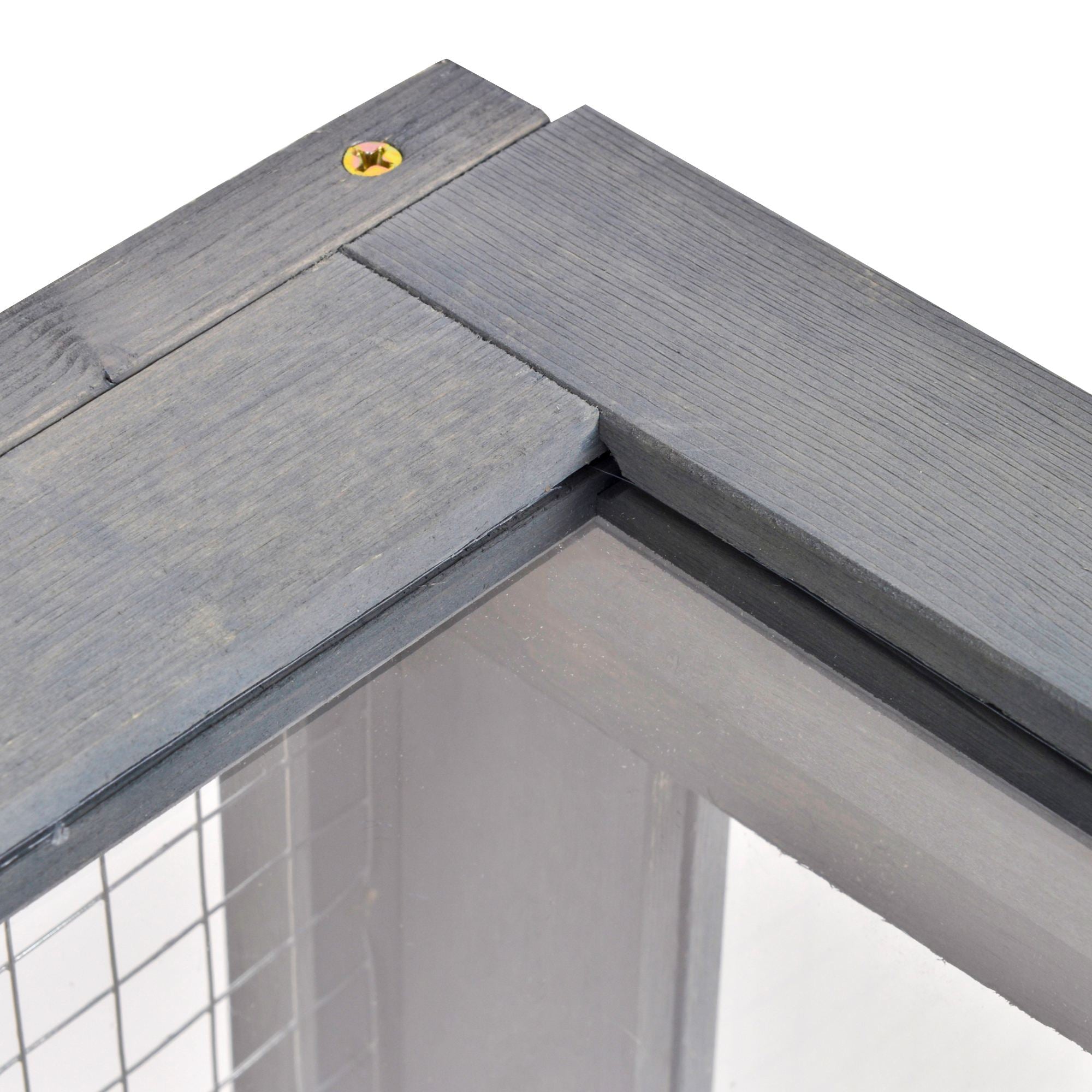 Wood Tortoise House for Lizards, Geckos, Indoor Outdoor Use, 35.8
