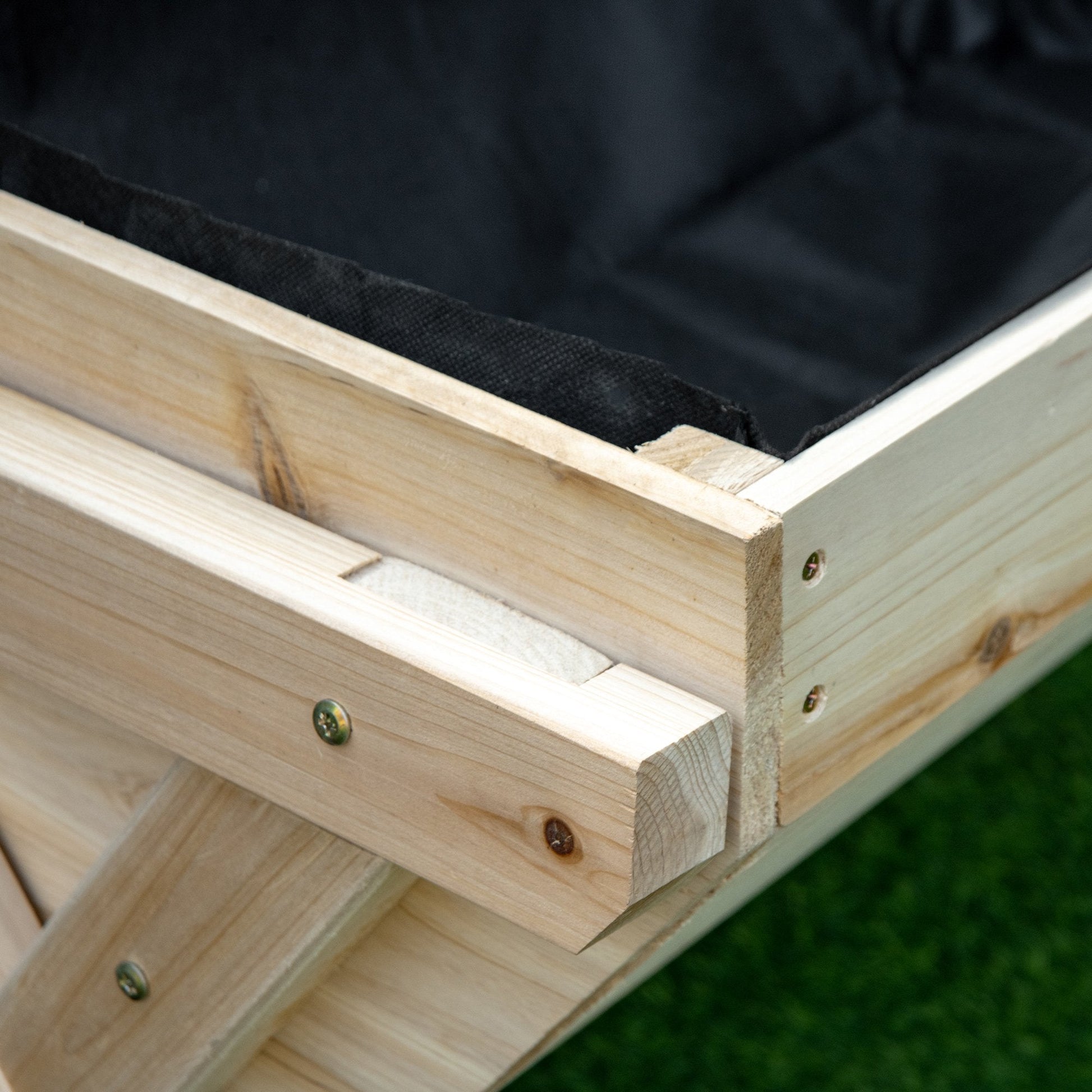 Elevated Planter Box with Legs, Wooden Raised Garden Bed with Bed Liner and Drainage Holes, for Backyard, Patio to Grow Vegetables, Herbs, and Flowers Elevated Garden Beds   at Gallery Canada