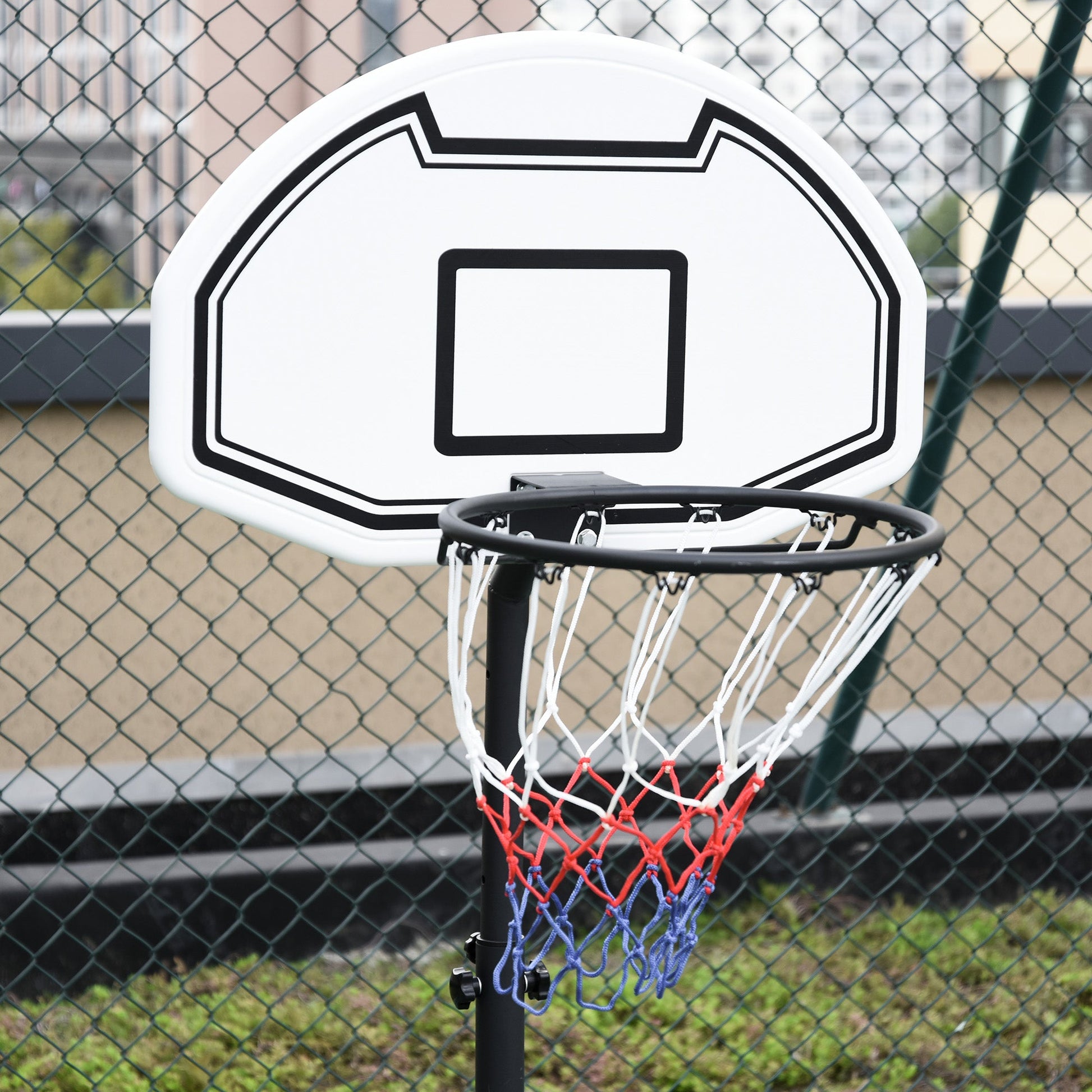 51"-64" Height Adjustable Basketball System Poolside Hoop Stand Portable with Wheels - Gallery Canada