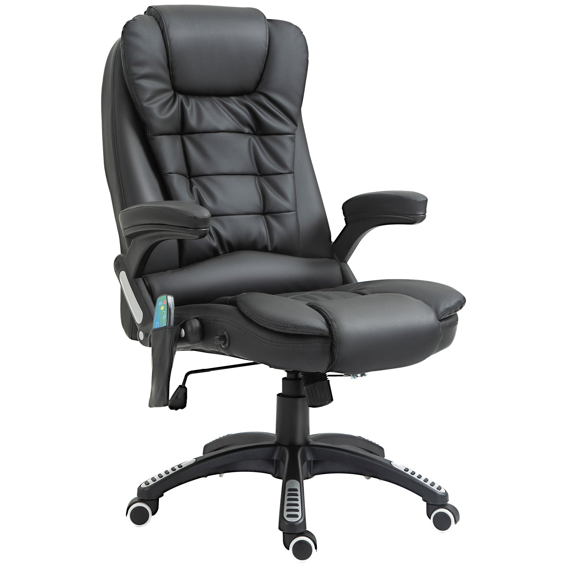 Executive Massage Chairs Heated High Back Reclining Office Chair Swivel Leather Adjustable Vibrating Furniture Black Massage Chairs   at Gallery Canada