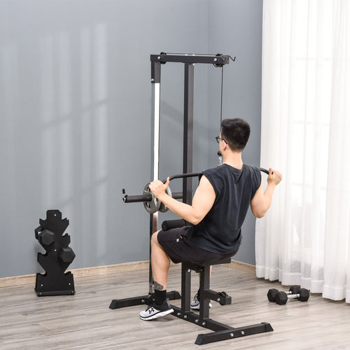 Exercise Pulldown Weight Machine with 3 Adjustable Cable Positions for Strengthening Many Muscle Groups Home Gym 42.1