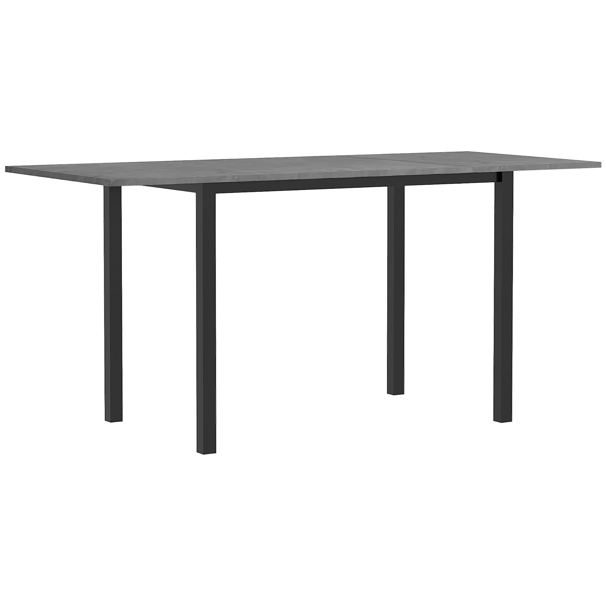 Extending Kitchen Table For Six, Drop Leaf Tables for Small Spaces, Folding Dining Table, Dark Grey Bar Tables & Dining Tables Dark Grey  at Gallery Canada