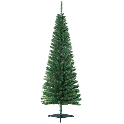 5FT Artificial Christmas Tree, Pencil Christmas Tree with Realistic Branches, Stable Stand, Green Pencil Christmas Trees   at Gallery Canada