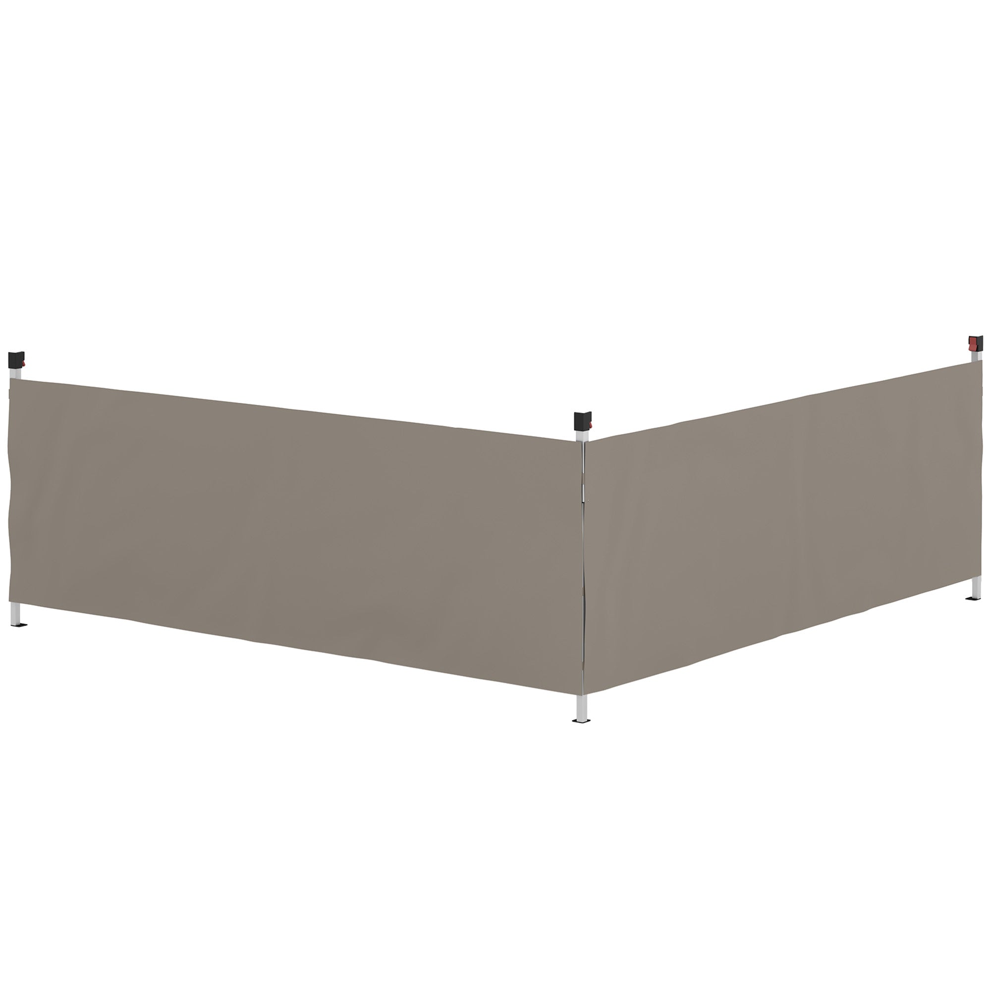 Canopy Sidewalls for 10' x 10' or 10' x 20' Pop up Canopy, 2 PCS Canopy Half Walls Only, Grey Gazebo Sidewalls at Gallery Canada