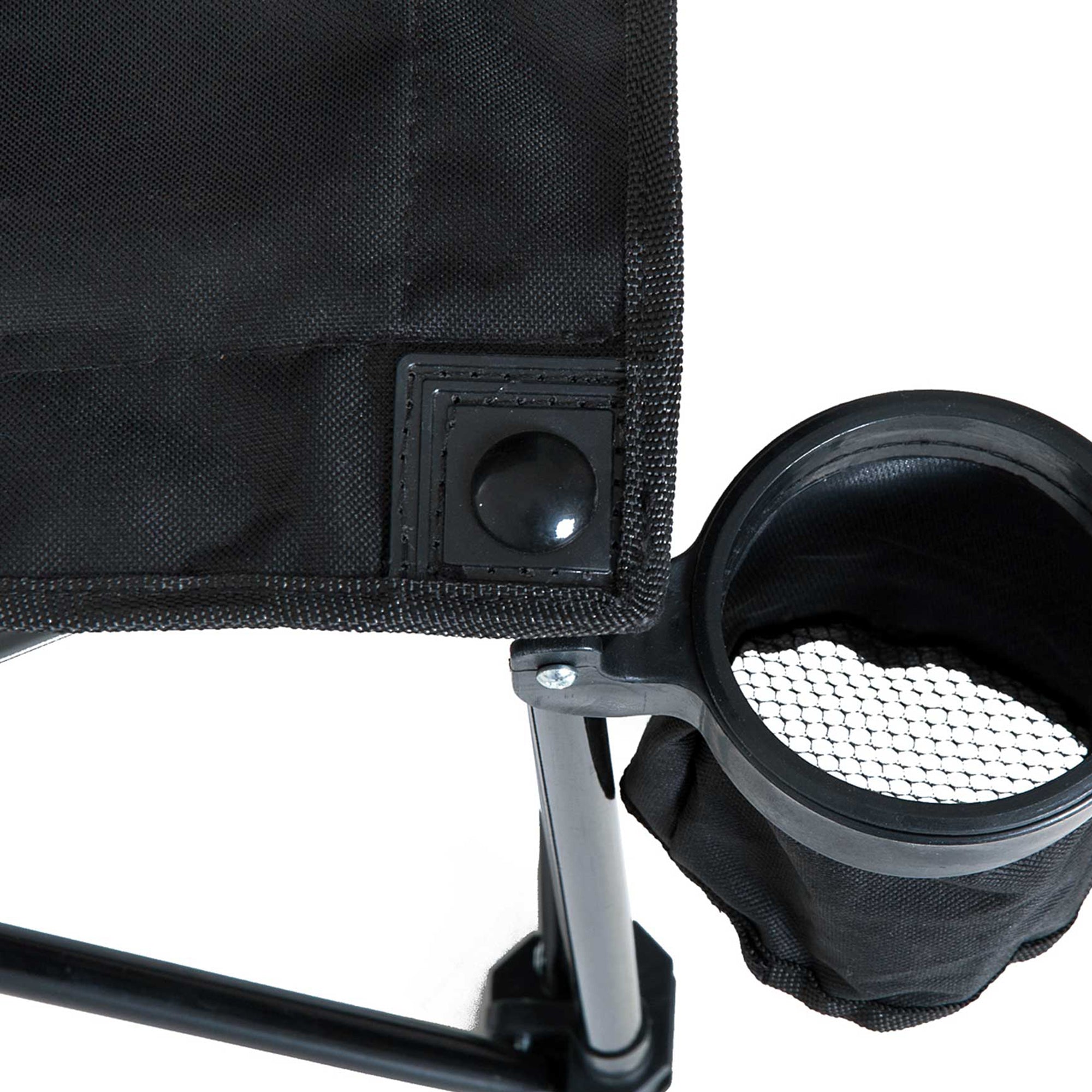 6 Seat Folding Camping Chair with Cup Holder and Carrying Case for Camping, Picnic, Sport Events, Black Picnic Tables & Camping Chairs at Gallery Canada