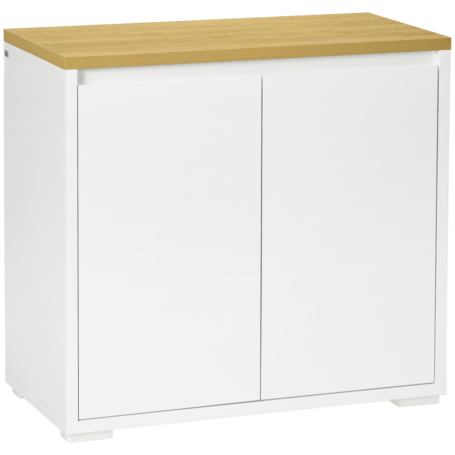 Sideboard Cabinet, Buffet Table with Double Door Cupboard and Adjustable Shelf for Living Room, Entryway, White Bar Cabinets   at Gallery Canada