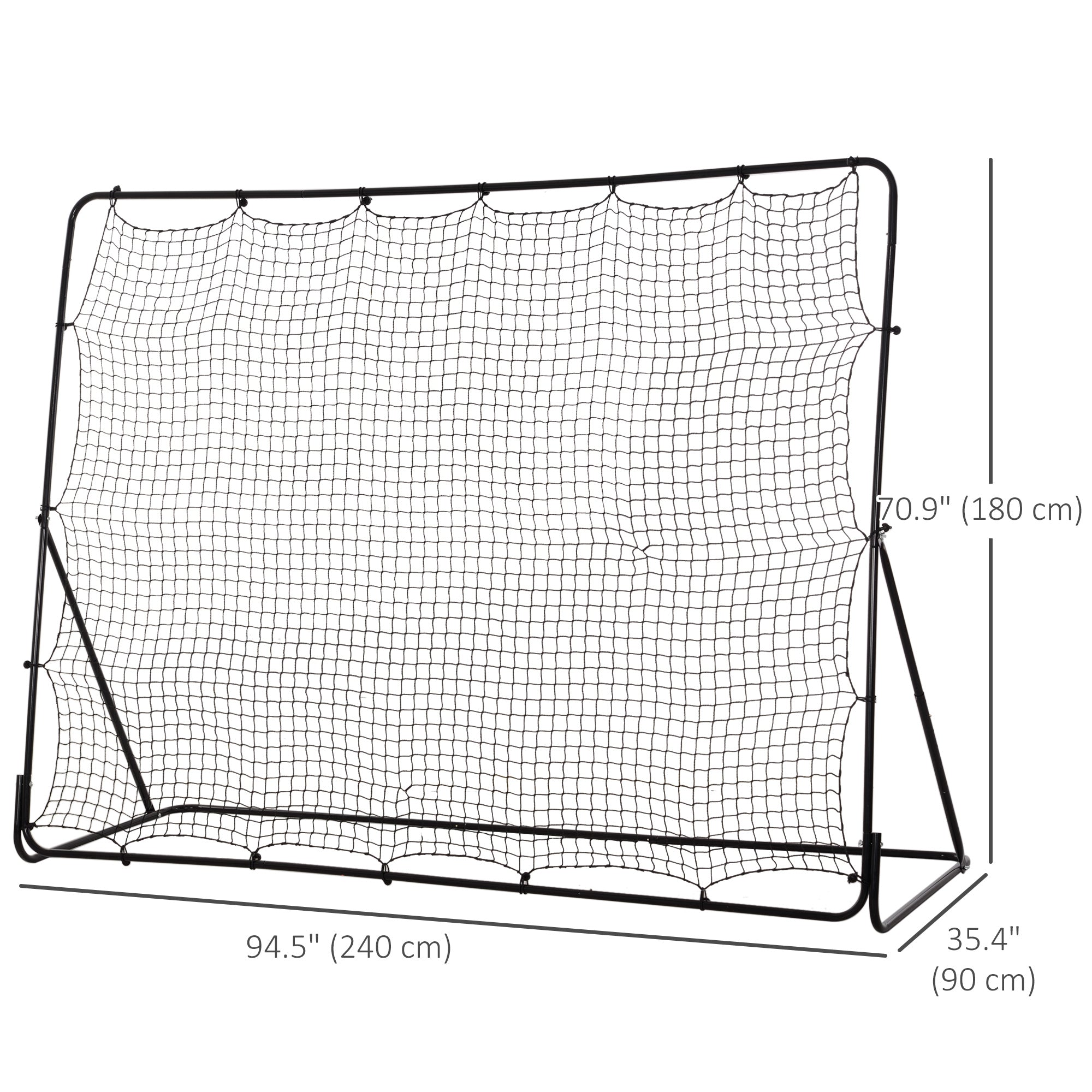 8' x 6' Soccer Rebounder Net with 5 Adjustable Angles for Backyard Park Training Practice Football at Gallery Canada