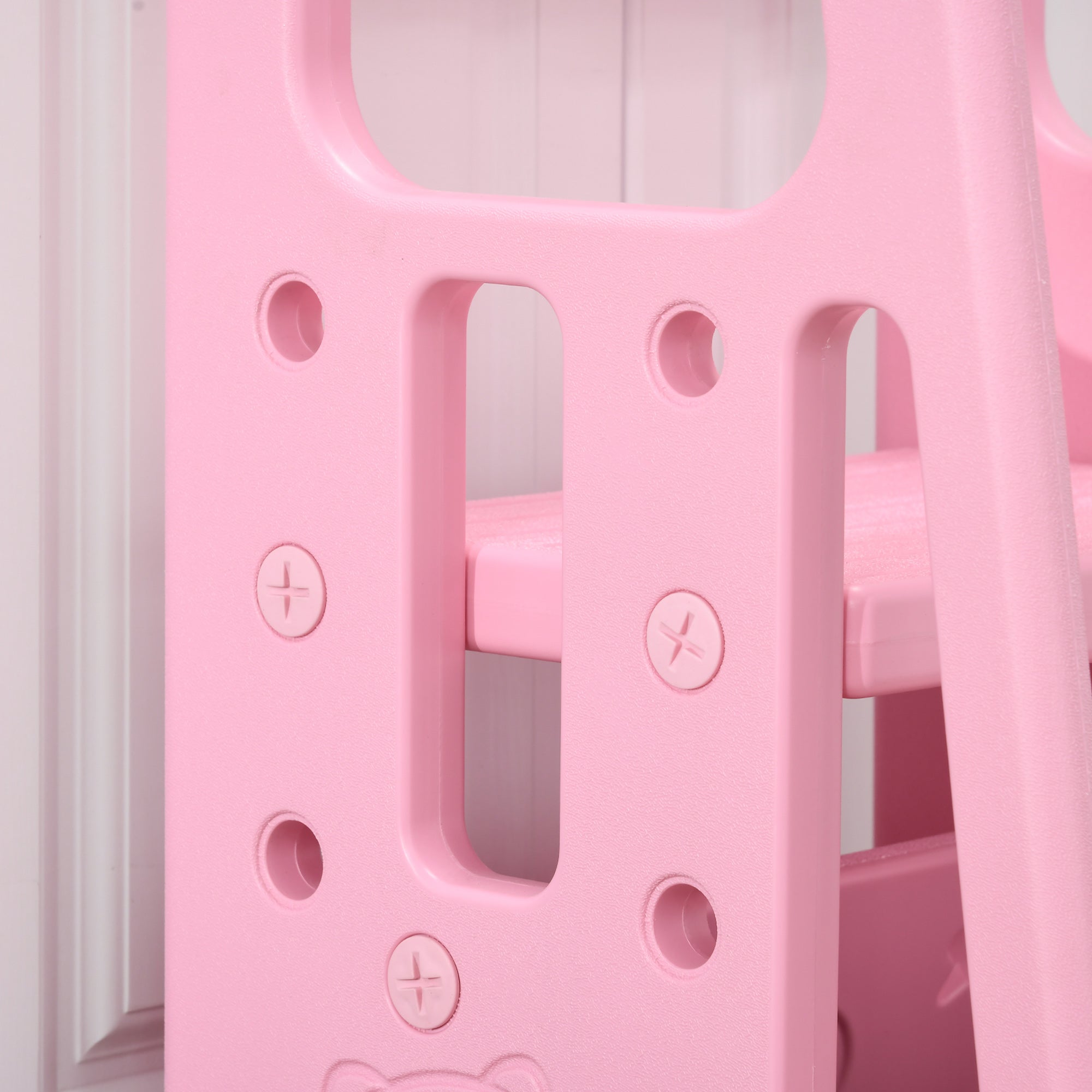 Toddler Kitchen Helper 2 Step Stool with Adjustable Height Platform and Safety Rail, Pink Toddler & Kids Step Stools at Gallery Canada