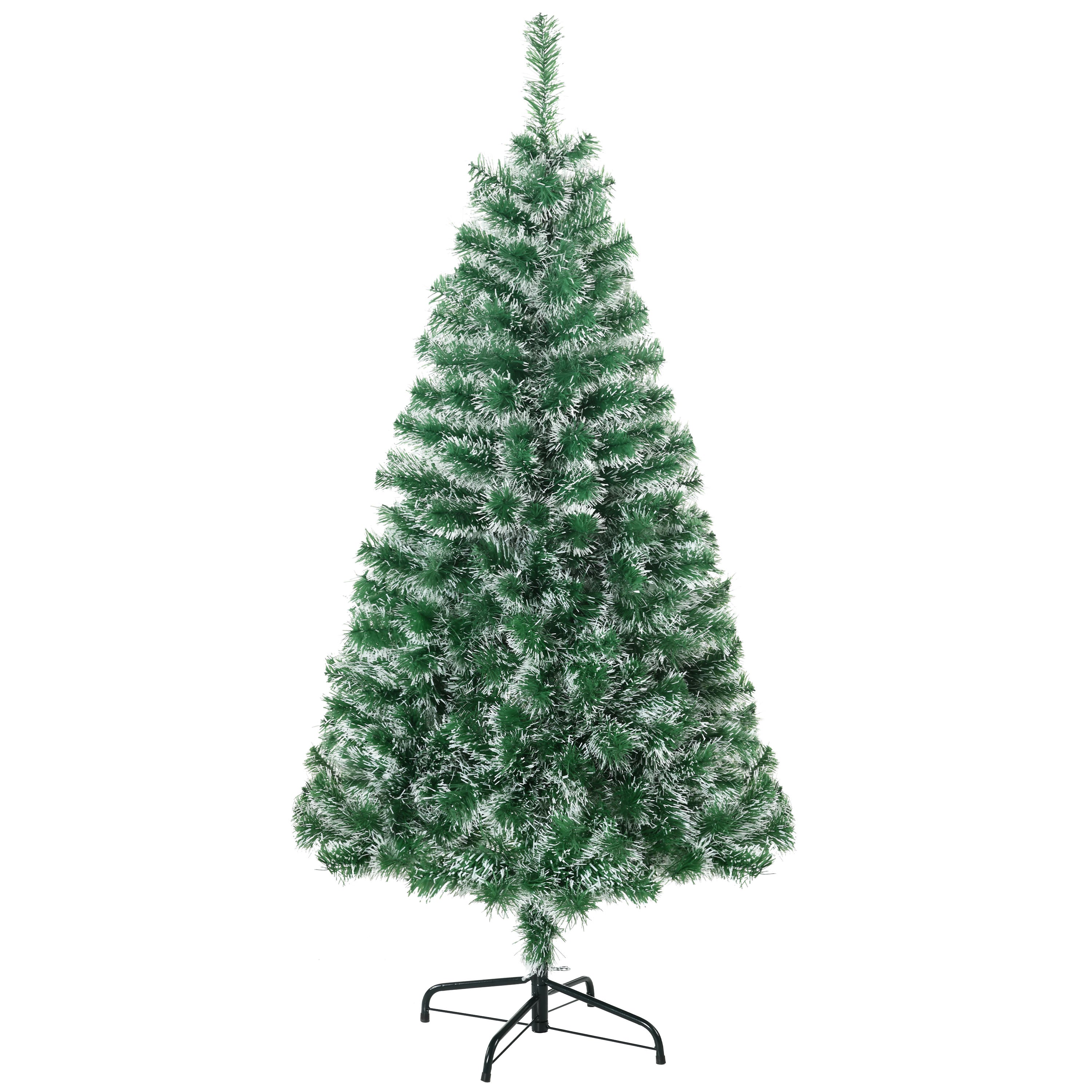 6FT Indoor Christmas Tree Artificial Decoration Xmas Gift with Metal Stand 375 Tips Christmas Trees Green at Gallery Canada